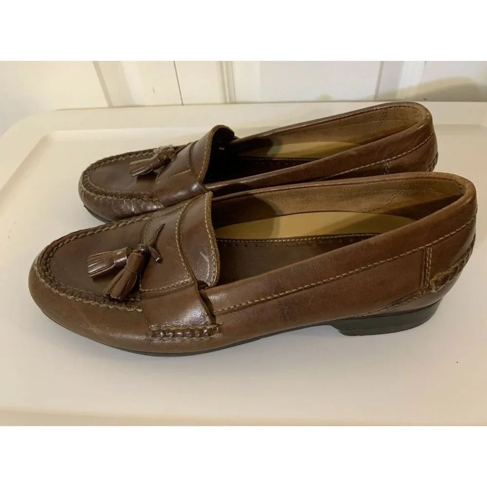 Johnston & Murphy Passport Tasselled Slip On‎ Loafers Shoes Men's 9 M